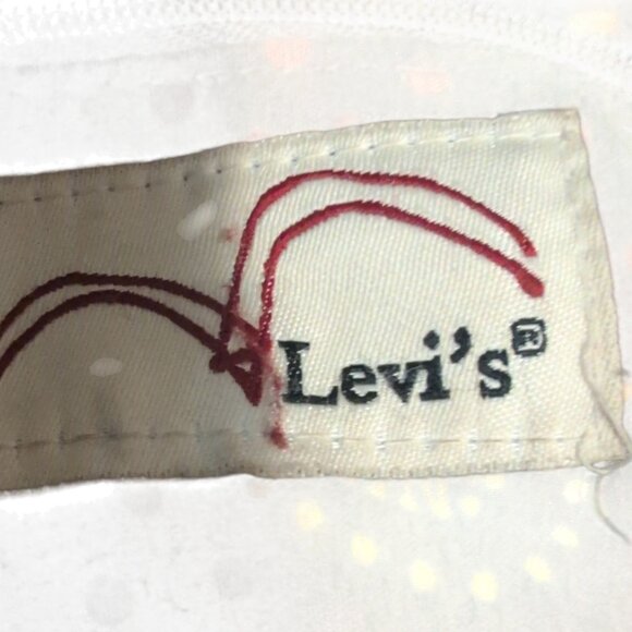 Vintage Levi's Purse Tan Beige Corduroy 12" Mini Strap Shoulder Bag Front Pocket - Picture 4 of 4